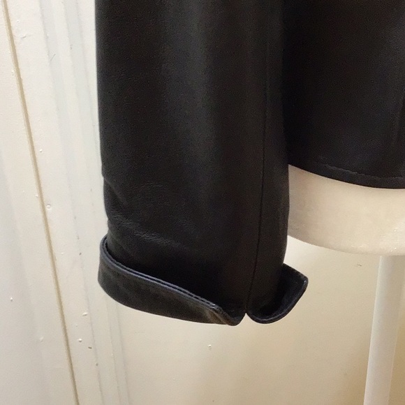 CARINA NEW YORK WOMEN BROWN LONG SLEEVES LEATHER JACKET SZ 6 - Picture 6 of 14